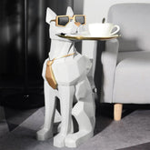 Modern Geometric Resin Dog Side Table | Yedwo Design