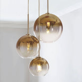 Modern Gold Cluster Island Bubble Pendant Light | Yedwo