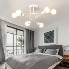 Modern Industrial Iron Chandelier Ceiling Lamp | Yedwo Design