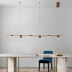 Modern Linear Gold Hanging Track Lights | Yedwo