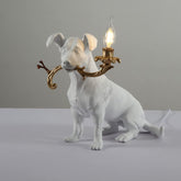 Modern Rio Engraved Puppy Dog Table Lamp | Yedwo Design