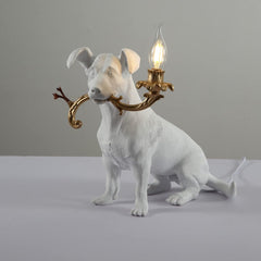 Modern Rio Engraved Puppy Dog Table Lamp | Yedwo Design