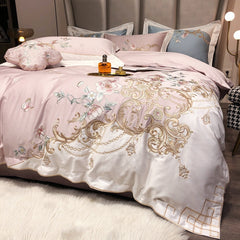 Muguet De Mai French Egyptian Cotton Embroidered Bedding Set | Yedwo Home