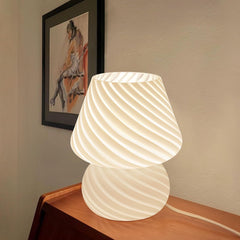 Murano Mushroom Glass Table Bedside Lamp | Yedwo Design