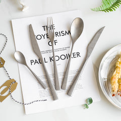 New Era Vintage Snowflake Matte Flatware Set | Yedwo Design