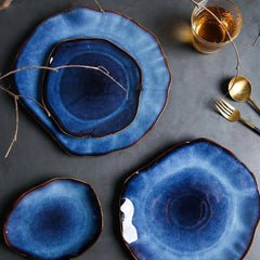 Evil Eye Blue Porcelain Decorative Plates | Yedwo