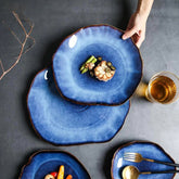 Evil Eye Blue Porcelain Decorative Plates | Yedwo