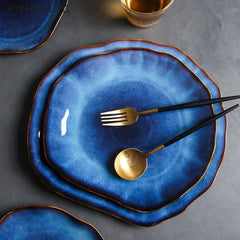 Evil Eye Blue Porcelain Decorative Plates | Yedwo