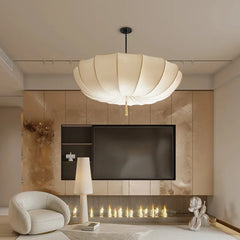 Nordic Cream Fabric Wabi Sabi Chandelier | Yedwo Design