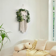 Nordic Handmade Fox Macrame Wall Hanging | Yedwo