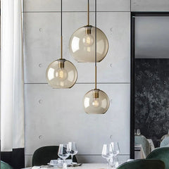 Nordic Industrial Luxury Glass Led Pendant | Yedwo Design