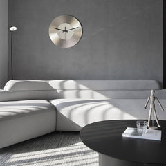 Nordic Minimalist Metal CD Design Silent Clock | Yedwo Design