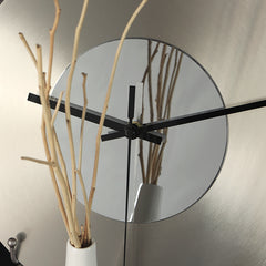 Nordic Minimalist Metal CD Design Silent Clock | Yedwo Design