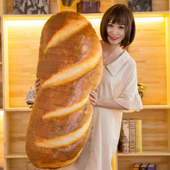 Oversized Soft 3D Toast Bread Plush Pillow Food Cushion | Yedwo