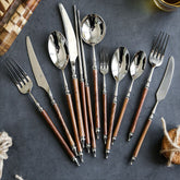 Paris Vintage Huanghua Pear Wood Cutlery Set | Yedwo