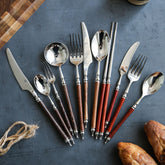 Paris Vintage Huanghua Pear Wood Cutlery Set | Yedwo