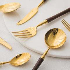 Paris Vintage Millettia Wood Cutlery Set | Yedwo Design