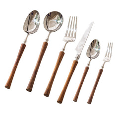 Paris Vintage Huali Wood Cutlery Set | Yedwo