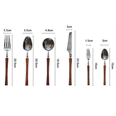 Paris Vintage Huali Wood Cutlery Set | Yedwo