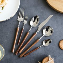 Paris Vintage Huali Wood Cutlery Set | Yedwo