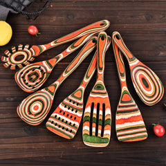 Premium 7-Piece Pakkawood Kitchen Utensil Set | Yedwo