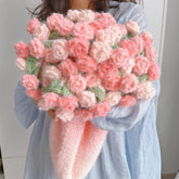 Premium Handcrafted Gradient Rose Flower Blanket | Yedwo Design