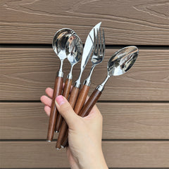 Premium Red Guibao Wood Cutlery Set | Yedwo