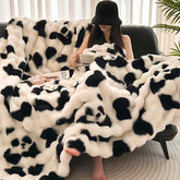 Premium Panda Faux Fur Rabbit Plush Sofa Blanket | Yedwo