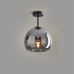 Retro Copper Glass Ceiling Light | Yedwo