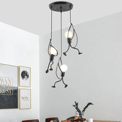 Retro Modern Little Iron Man Pendant Light | Yedwo Design