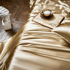 Royalis Rose Gold Luxury Pure Mulberry Silk Bedding Set | Yedwo Design