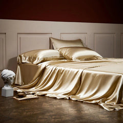 Royalis Rose Gold Luxury Pure Mulberry Silk Bedding Set | Yedwo Design