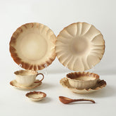 SUNI Vintage Emerald Yellow Kiln-Glazed Ceramic Dinnerware | Yedwo