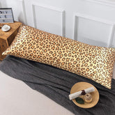 Satin Silk-Like Leopard Print Double Pillowcase | Yedwo Home