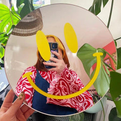 Smiling Face Preppy Mirror | Yedwo Design