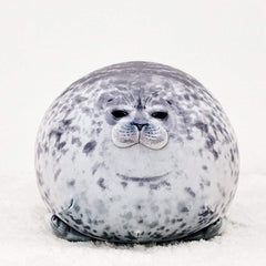 Soft Kawaii Chubby Blob Seal Throw Pillow | Yedwo
