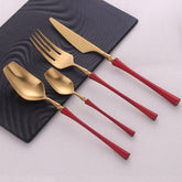 Venice Gold Contrast Design Flatware | Yedwo