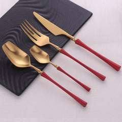 Venice Gold Contrast Design Flatware | Yedwo