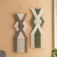 Vertical Boho Macrame Wall Hanging | Yedwo