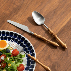 Vintage Handmade Burmese Teak Cutlery Set | Yedwo Design