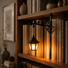 Vintage Library Lantern Bookshelf Lamp | Yedwo Design