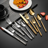 Vintage Luxury Embossed Flatware Set | Yedwo Design