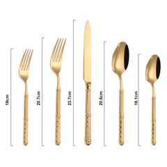 Vintage Luxury Embossed Flatware Set | Yedwo Design