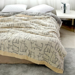 Moments Cats Nordic Throw Blanket | Yedwo Design