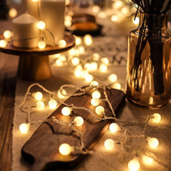 Warm White Fairy Globe String Lights | Yedwo Design