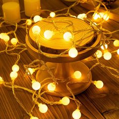 Warm White Fairy Globe String Lights | Yedwo Design