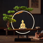 White Buddha Statue Incense Burner Lamp | Yedwo Design