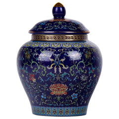 Yuan Dynasty Chinese Handcrafted Enamel Ginger Jar | Yedwo