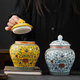 Yuan Dynasty Chinese Handcrafted Enamel Ginger Jar | Yedwo