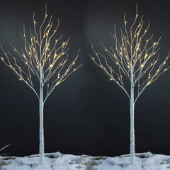 Artificial Decoration Lighted Birch Tree | Yedwo Home